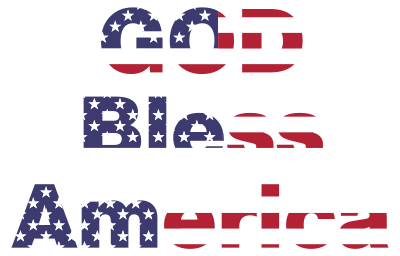 God Bless America clipart