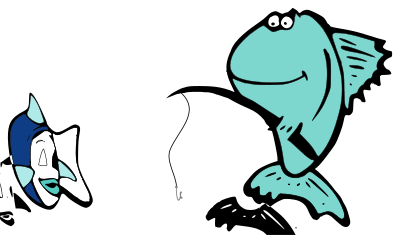 Going Fishing cartoon clipart