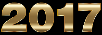 Gold 2017 Typography 2 clipart