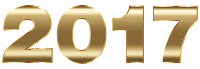 Gold 2017 Typography 2 No Background clipart
