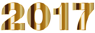 Gold 2017 Typography No Background clipart