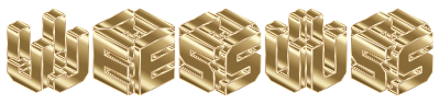 Gold 3D Isometric Jesus Typography No Background clipart
