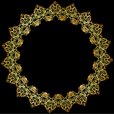 Gold Abstract Elegant Frame clipart
