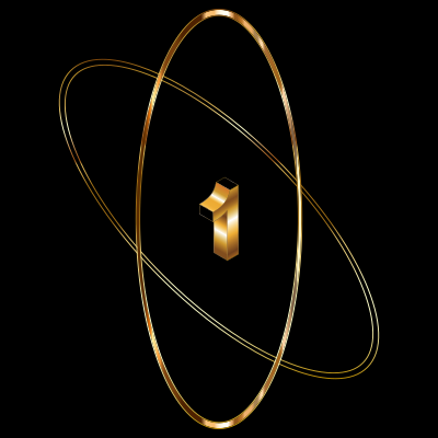 Gold Atom clipart