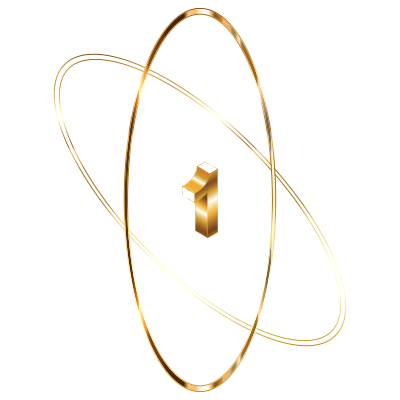 Gold Atom No Background clipart