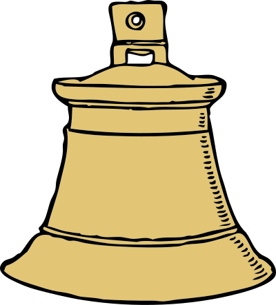 Gold bell clipart