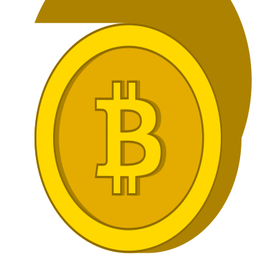 Gold Bitcoin clipart