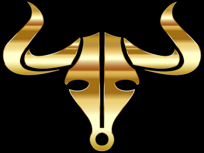 Gold Bull Icon 2 clipart