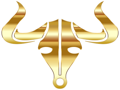 Gold Bull Icon 2 No Background clipart