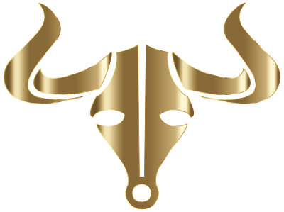 Gold Bull Icon No Background clipart