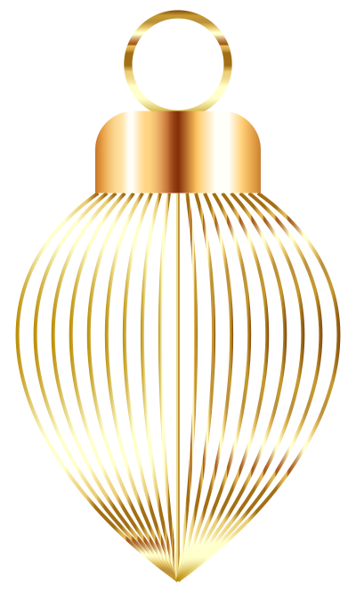 Gold Christmas Ornament clipart