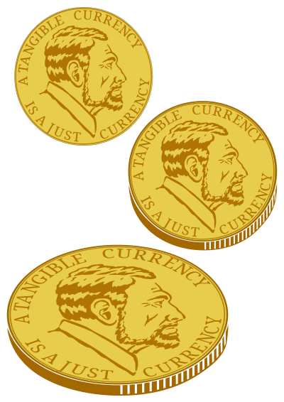 Gold-coin-for-plotter clipart