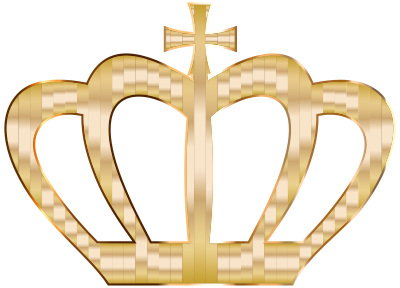 Gold Crown Silhouette 2 No Background clipart