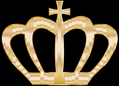 Gold Crown Silhouette clipart