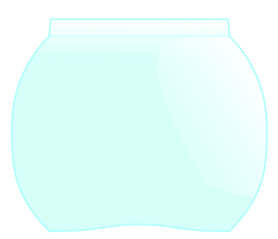 Gold-fish glas clipart