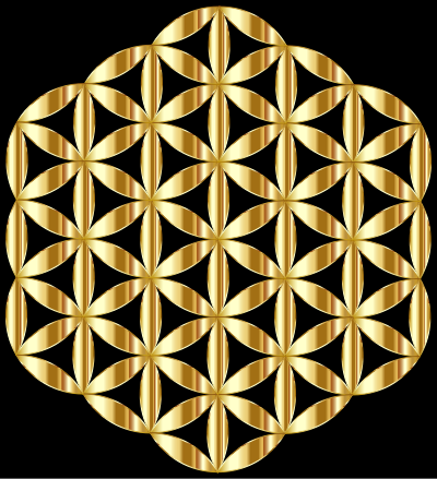 Gold Flower Of Life clipart