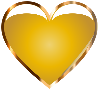 Gold Heart clipart