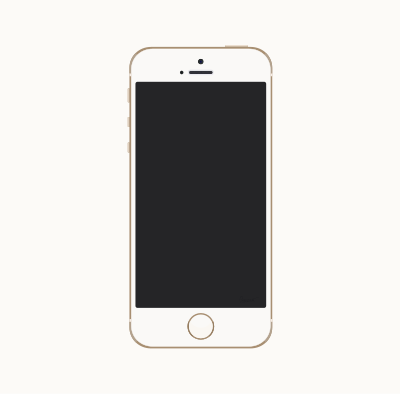 Gold iPhone 5s clipart
