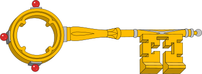 Gold key clipart