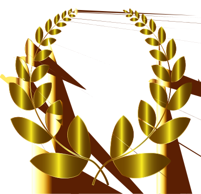 Gold Laurel Wreath 3 No Background clipart