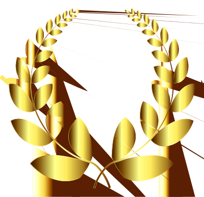 Gold Laurel Wreath 4 No Background clipart