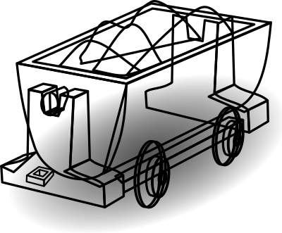 Gold lorry clipart