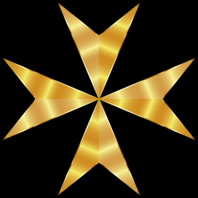 Gold Maltese Cross Mark II clipart