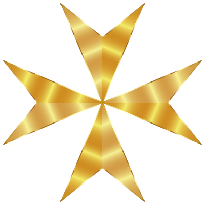 Gold Maltese Cross Mark II Enhanced clipart