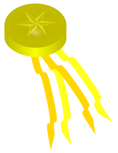 Gold Medallion clipart
