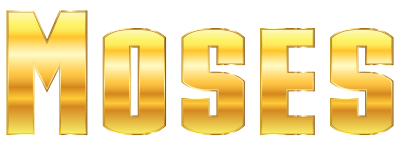 Gold Moses Typography No Background clipart