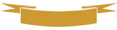 Gold ribbon banner simple clipart