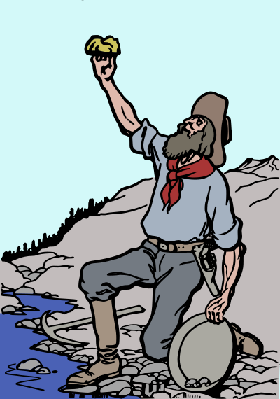 Gold Rush Miner - Colour Remix clipart