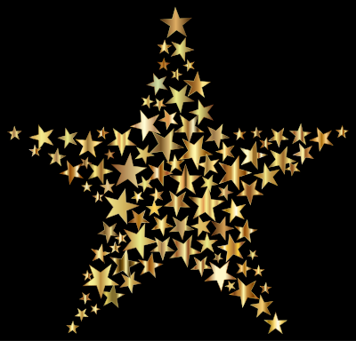 Gold Star Fractal clipart