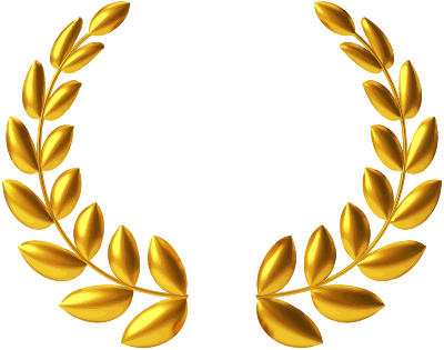 Gold wreath clipart
