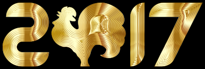 Gold Year Of The Rooster clipart