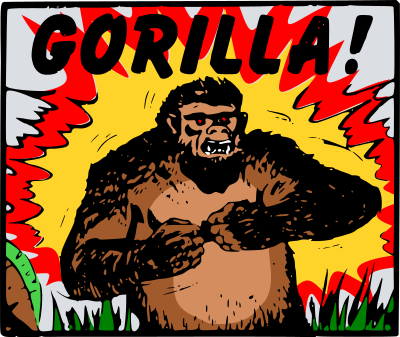 Golden Age Gorilla clipart