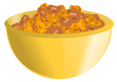 Golden bowl - no mask clipart