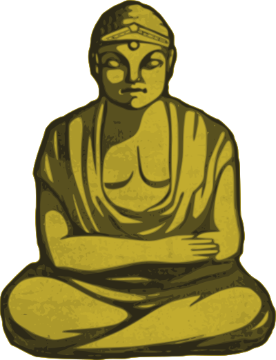 Golden Buddha clipart