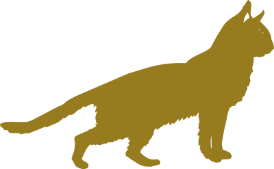 Golden cat clipart