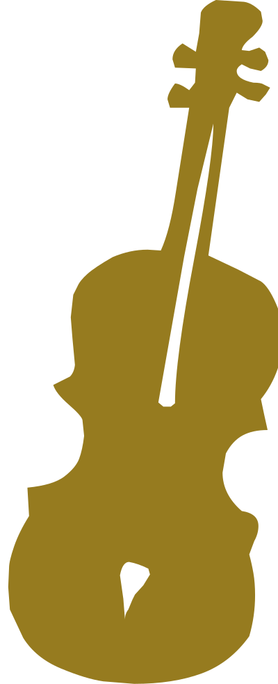 Golden cello clipart