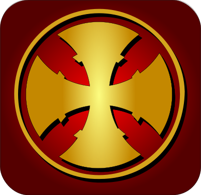 Golden cross 1 clipart