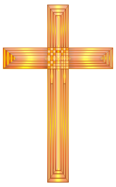 Golden Cross No Background clipart