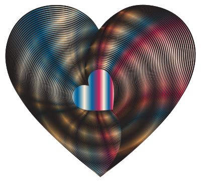 Golden Heart Of The Rainbow 10 clipart