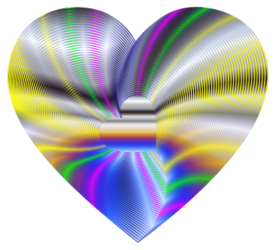 Golden Heart Of The Rainbow 8 clipart