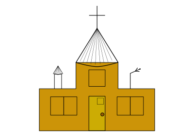 Golden House clipart