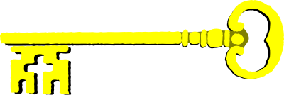 Golden key clipart