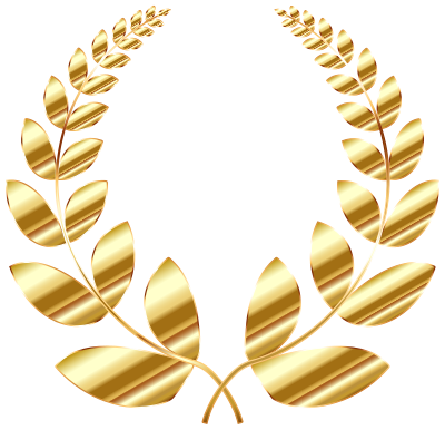 Golden Laurel Wreath clipart