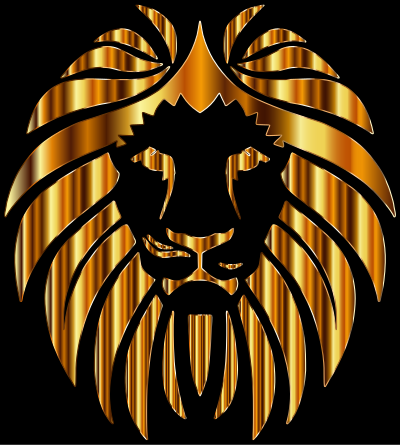 Golden Lion 10 clipart