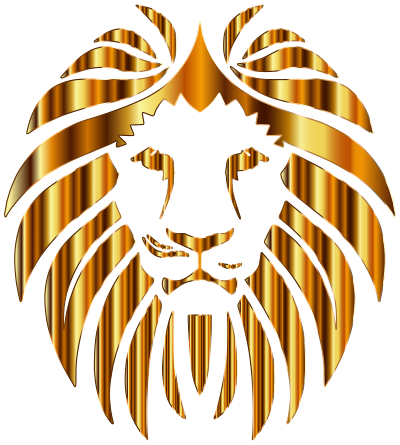Golden Lion 10 No Background clipart