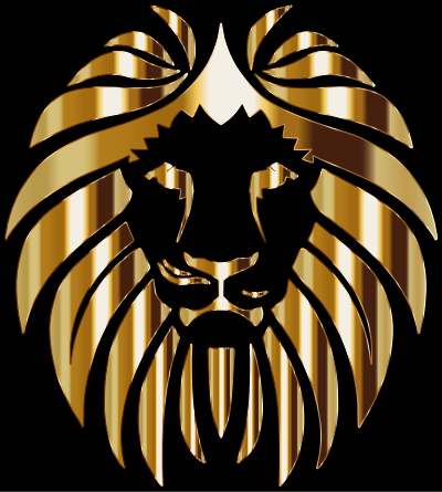 Golden Lion 3 clipart